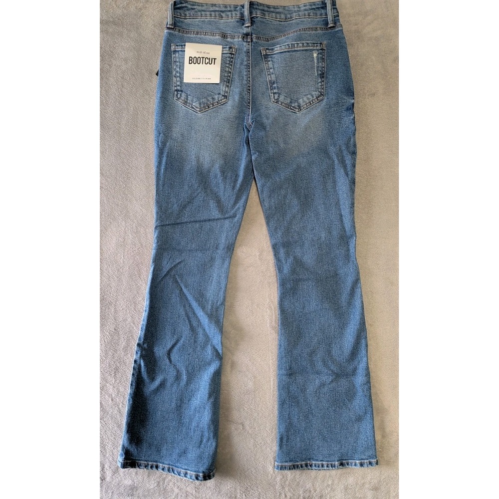 Celebrity Pink Midrise Bootcut Light Wash Blue Denim Jeans Womens Size 3/26 NEW